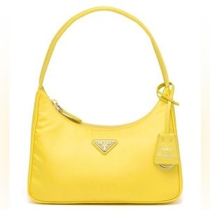 Prada logo-plaque mini bag with certificate of authentication